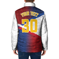 Philippines Basketball Custom Padded Jacket Pilipinas Tribal Pattern LT03 - Polynesian Pride