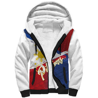 Philippines Basketball Custom Sherpa Hoodie Pilipinas Tribal Pattern LT03 Unisex Multicolor - Polynesian Pride