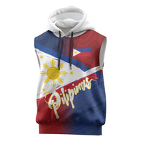 Philippines Basketball Custom Sleeveless Hoodie Pilipinas Tribal Pattern LT03 Multicolor - Polynesian Pride