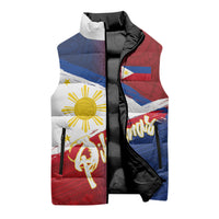 Philippines Basketball Custom Sleeveless Puffer Jacket Pilipinas Tribal Pattern LT03 - Polynesian Pride