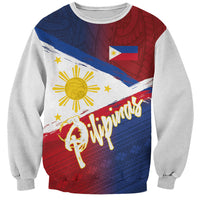 Philippines Basketball Custom Sweatshirt Pilipinas Tribal Pattern LT03 Unisex Multicolor - Polynesian Pride