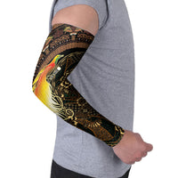 Papua New Guinea and Indonesia Batik Arm Sleeves Bird of Paradise with Tribal Batik Patterns LT03 - Polynesian Pride