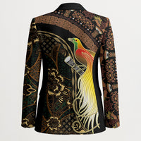 Papua New Guinea and Indonesia Batik Blazer Bird of Paradise with Tribal Batik Patterns LT03 - Polynesian Pride