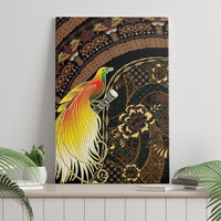 Papua New Guinea and Indonesia Batik Canvas Wall Art Bird of Paradise with Tribal Batik Patterns LT03 - Polynesian Pride