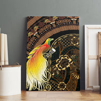 Papua New Guinea and Indonesia Batik Canvas Wall Art Bird of Paradise with Tribal Batik Patterns LT03 - Polynesian Pride