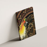 Papua New Guinea and Indonesia Batik Canvas Wall Art Bird of Paradise with Tribal Batik Patterns LT03 - Polynesian Pride