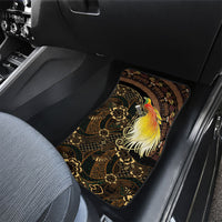 Papua New Guinea and Indonesia Batik Car Mats Bird of Paradise with Tribal Batik Patterns LT03 - Polynesian Pride