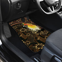 Papua New Guinea and Indonesia Batik Car Mats Bird of Paradise with Tribal Batik Patterns LT03 - Polynesian Pride