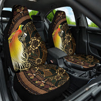 Papua New Guinea and Indonesia Batik Car Seat Cover Bird of Paradise with Tribal Batik Patterns LT03 One Size Multicolor - Polynesian Pride