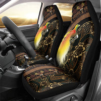 Papua New Guinea and Indonesia Batik Car Seat Cover Bird of Paradise with Tribal Batik Patterns LT03 - Polynesian Pride