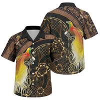 Papua New Guinea and Indonesia Batik Family Matching Tank Maxi Dress and Hawaiian Shirt Bird of Paradise with Tribal Batik Patterns LT03 Son's Shirt Multicolor - Polynesian Pride