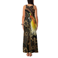 Papua New Guinea and Indonesia Batik Family Matching Tank Maxi Dress and Hawaiian Shirt Bird of Paradise with Tribal Batik Patterns LT03 - Polynesian Pride