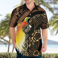 Papua New Guinea and Indonesia Batik Hawaiian Shirt Bird of Paradise with Tribal Batik Patterns LT03 - Polynesian Pride