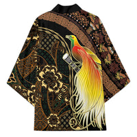Papua New Guinea and Indonesia Batik Kimono Bird of Paradise with Tribal Batik Patterns LT03 - Polynesian Pride