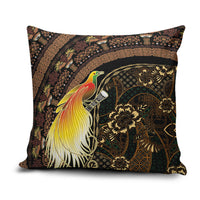 Papua New Guinea and Indonesia Batik Pillow Cover Bird of Paradise with Tribal Batik Patterns LT03 Multicolor - Polynesian Pride