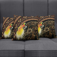 Papua New Guinea and Indonesia Batik Pillow Cover Bird of Paradise with Tribal Batik Patterns LT03 - Polynesian Pride