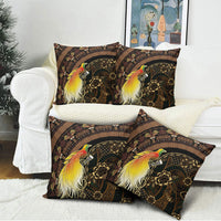 Papua New Guinea and Indonesia Batik Pillow Cover Bird of Paradise with Tribal Batik Patterns LT03 - Polynesian Pride