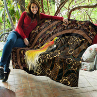 Papua New Guinea and Indonesia Batik Quilt Bird of Paradise with Tribal Batik Patterns LT03 - Polynesian Pride