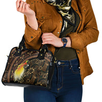 Papua New Guinea and Indonesia Batik Shoulder Handbag Bird of Paradise with Tribal Batik Patterns LT03 - Polynesian Pride