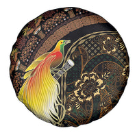 Papua New Guinea and Indonesia Batik Spare Tire Cover Bird of Paradise with Tribal Batik Patterns LT03 - Polynesian Pride