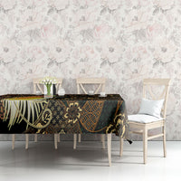 Papua New Guinea and Indonesia Batik Tablecloth Bird of Paradise with Tribal Batik Patterns LT03 - Polynesian Pride
