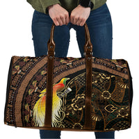 Papua New Guinea and Indonesia Batik Travel Bag Bird of Paradise with Tribal Batik Patterns LT03 Multicolor - Polynesian Pride