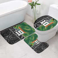 Custom Aotearoa South Africa Rugby Freedom Cup Bathroom Set Maori Silver Fern Art and Sporty Flag SA - Polynesian Pride