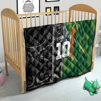 Custom Aotearoa South Africa Rugby Freedom Cup Quilt Maori Silver Fern Art and Sporty Flag SA - Polynesian Pride