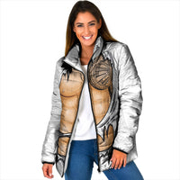Samoan Tatau Padded Jacket Tattoo Reveal Effect