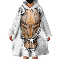 Hawaiian Kakau Wearable Blanket Hoodie Aquaman Tattoo Reveal Effect