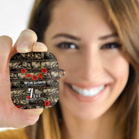 Pearl Harbor Remembrance Day AirPods Case Memories of December 7 with Red Poppy Lei LT03 - Polynesian Pride