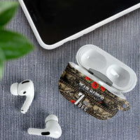 Pearl Harbor Remembrance Day AirPods Case Memories of December 7 with Red Poppy Lei LT03 - Polynesian Pride