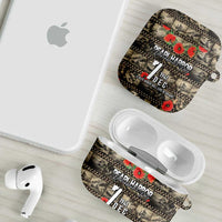 Pearl Harbor Remembrance Day AirPods Case Memories of December 7 with Red Poppy Lei LT03 - Polynesian Pride