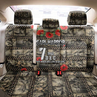 Pearl Harbor Remembrance Day Back Car Seat Cover Memories of December 7 with Red Poppy Lei - Polynesian Pride
