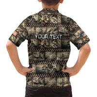 Pearl Harbor Remembrance Day Personalized Family Matching Puletasi and Hawaiian Shirt Memories of December 7 with Red Poppy Lei - Polynesian Pride