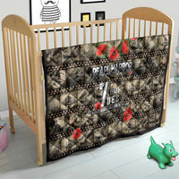 Pearl Harbor Remembrance Day Quilt Memories of December 7 with Red Poppy Lei - Polynesian Pride