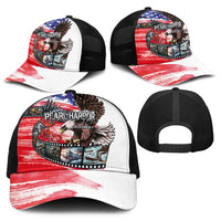 Pearl Harbor Remembrance Day Personalized Baseball Net Cap Lest We Forget-The Bald Eagle Remembers - Polynesian Pride