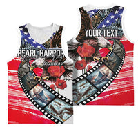 Pearl Harbor Remembrance Day Personalized Basketball Jersey Lest We Forget - The Bald Eagle Remembers - Polynesian Pride