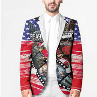 Pearl Harbor Remembrance Day Personalized Blazer Lest We Forget - The Bald Eagle Remembers - Polynesian Pride
