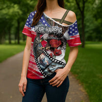 Pearl Harbor Remembrance Day Personalized Cross Shoulder Shirt Lest We Forget - The Bald Eagle Remembers - Polynesian Pride