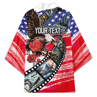 Pearl Harbor Remembrance Day Personalized Kimono Lest We Forget - The Bald Eagle Remembers - Polynesian Pride