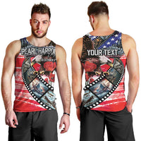 Pearl Harbor Remembrance Day Personalized Men Tank Top Lest We Forget - The Bald Eagle Remembers - Polynesian Pride