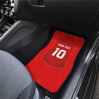 Custom Mate Ma'a Tonga Rugby Car Mats Ngatu Tribal Motifs Sporty Style - Polynesian Pride