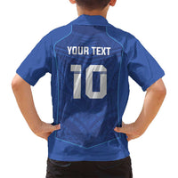 Custom Samoa Rugby Family Matching Off Shoulder Short Dress and Hawaiian Shirt Tatau Tribal Motifs Sporty Style - Polynesian Pride