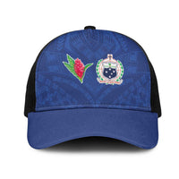 Samoa Rugby Mesh Trucker Cap Tatau Tribal Motifs Sporty Style - Polynesian Pride