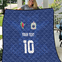 Custom Samoa Rugby Quilt Tatau Tribal Motifs Sporty Style - Polynesian Pride