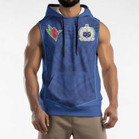 Custom Samoa Rugby Sleeveless Hoodie Tatau Tribal Motifs Sporty Style LT03 - Polynesian Pride
