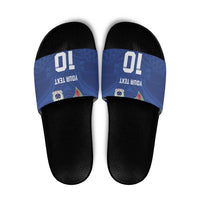 Custom Samoa Rugby Slide Sandals Tatau Tribal Motifs Sporty Style - Polynesian Pride