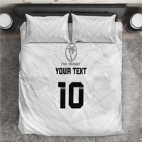 Custom Fiji Rugby Bedding Set Tapa Tribal Motifs Sporty Style - Polynesian Pride