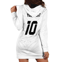 Custom Fiji Rugby Hoodie Dress Tapa Tribal Motifs Sporty Style - Polynesian Pride